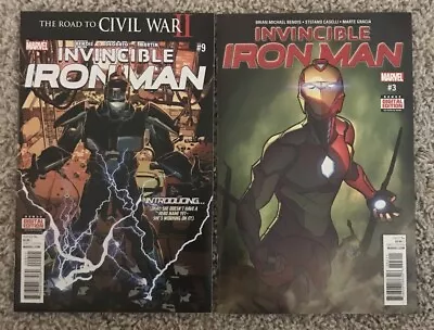 Buy Invincible Iron Man 9 1st Riri + Iron Man 3 1st Ironheart Name Marvel MCU • 48.15£