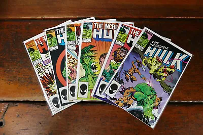 Buy The Incredible Hulk 1986 Marvel Comic Book Lot - #313, 314, 315, 316, 317, 318 • 40.17£
