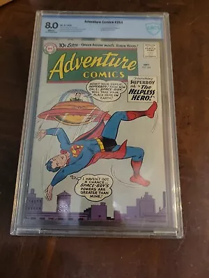 Buy Adventure Comics #264 CBCS 8.0 White Superboy, Green Arrow Meets Robin Hood 1959 • 119.92£