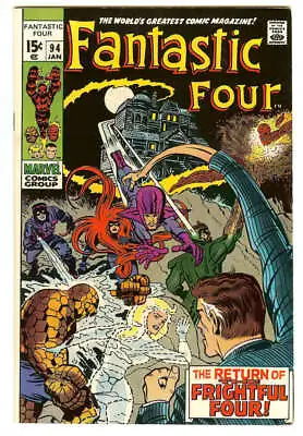 Buy Fantastic Four #94 6.5 // 1st Appearance Of Agatha Harkness Marvel Comics 1970 • 78.87£
