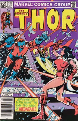 Buy Thor #328 (Newsstand) FN; Marvel | 1st Appearance Megatak - We Combine Shipping • 3.94£