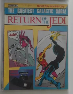 Buy Vintage [Marvel] STAR WARS: RETURN OF THE JEDI Comic [No. 107, 6th July 1985] • 4.99£