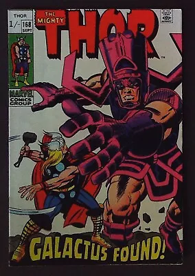Buy THOR #168 (1969) - Origin Of Galactus - FN Plus (6.5) - Back Issue • 74.99£