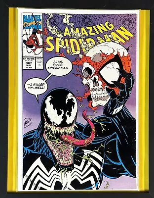 Buy Amazing Spider-Man #347 Erik Larsen Venom Iconic Cover/VF/8.0 👊 • 31.77£