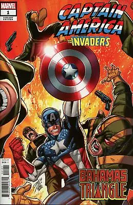 Buy Captain America Invaders Bahamas Triangle #1 Ron Lim Variant 7/3/19 NM • 3.99£
