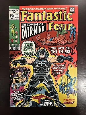 Buy Fantastic Four #113 VF 1971 Marvel Comics 1st OverMind • 23.72£