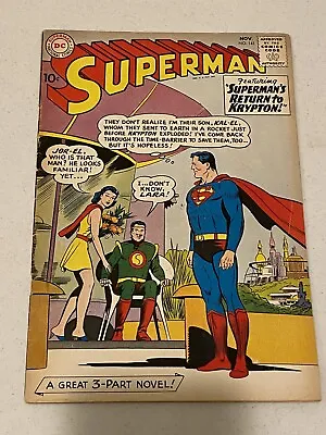 Buy Superman 141 Fn 1960 Superman Return To Krypton Classic Jerry Siegel Silver Age • 83.42£