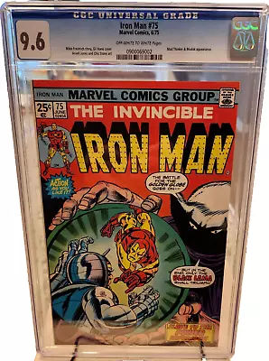 Buy IRON MAN #75 CGC 9.6! 1975 MODOK & Mad Thinker! All Issues 1-332 Listed! • 99.94£