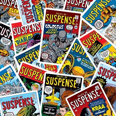 Buy TALES OF SUSPENSE Comic Book Covers Stickers 40 Pack Sticker Set Waterproof • 9.52£