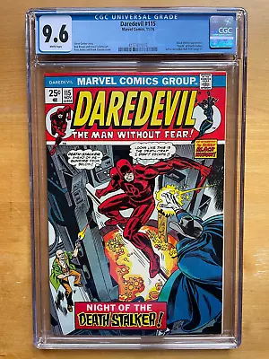 Buy Daredevil #115 CGC 9.6 NM+ (1974) Ad For 1st Wolverine Incredible Hulk #181! • 402.10£