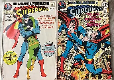 Buy Superman 242, 243 DC 1971 Comic Books • 16.08£