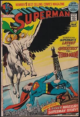 Buy DC Comics SUPERMAN #249 First Appearance Terra-Man Neal Adams Cover VF! • 15.02£