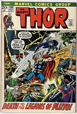 Buy Thor 199 1st Ego-Prime Bronze Age Marvel 1972 Hela Gerry Conway Buscema FN-VF • 15.98£