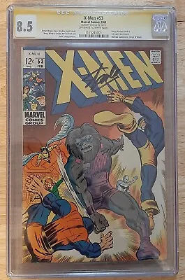Buy Marvel Comics X-Men #53 1969 Silver Age Signed By Stan Lee CGC 8.5  • 350£