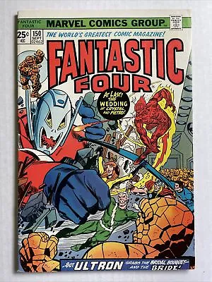 Buy Fantastic Four 150 F+ 1974 Marvel Comics Ultron Has Mark Jewelers Insert • 15.40£