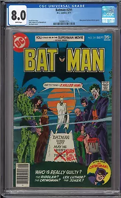 Buy Batman #291- CGC 8.0 - Villain Gambit • 126.64£