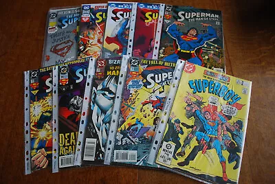 Buy DC Comics The Adventures Of Superman,Superboy Etc Job Lot Of 10 Comics All Shown • 14.99£