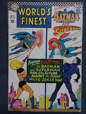 Buy World's Finest  # 166 (May 1967)☆ SUPERMAN  / BATMAN ☆DC Silver Age  • 4£