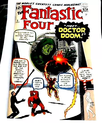 Buy FANTASTIC FOUR #5 (1962) Reprint Of Original Cover W/Reprint Interior • 34.99£