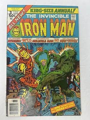 Buy The Invincible Iron Man King-Size Annual #3 Newsstand Marvel Comics 1976 Boarded • 17.53£