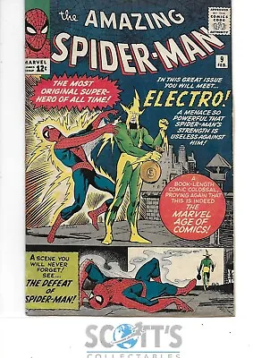 Buy Amazing Spider-man  #9  Vg  1st Electro  (restored) • 800£