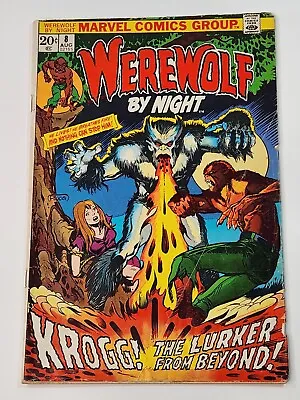 Buy Werewolf By Night 8 Marvel Comics 1st Appearance Of Krogg Bronze Age 1973 • 17.58£