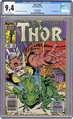 Buy Thor #364 CGC 9.4 Newsstand 1986 4179408008 1st App. Throg (Frog Thor) • 56.13£