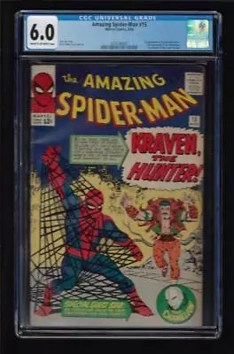 Buy Amazing Spider-Man #15 (1964) 1st Appearance Of Kraven The Hunter CGC 6.0 • 1,103.34£