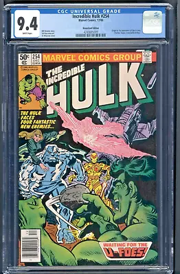 Buy The Incredible Hulk #254 (Marvel Comics) CGC 9.4 Newsstand Edition *1st U-Foes! • 88.47£