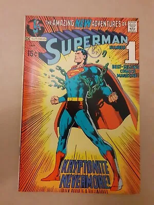 Buy Superman No 233 Classic Neal Adams Cover Kryptonite Nevermore F/VF 1971 DC Comic • 79.99£