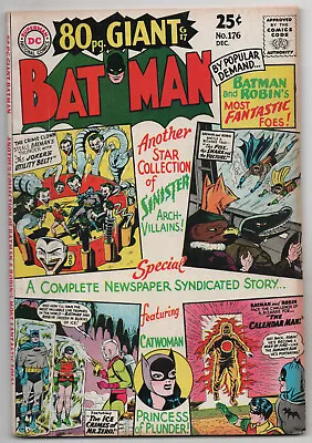 Buy Batman 176 DC 1965 FN VF Dick Sprang Catwoman Joker 70 102 121 • 63.25£