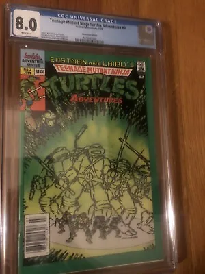 Buy Teenage Mutant Ninja Turtles Adventures # 3 Newsstand 1989 CGC 8.0 WP  Series • 20.01£
