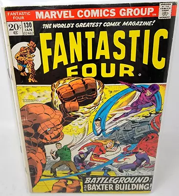 Buy Fantastic Four #130 Frightful Four Appearance *1973* 4.5* • 7.59£