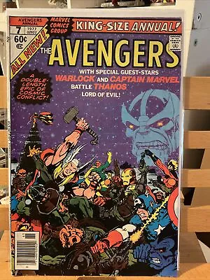 Buy The Avengers King Size Annual #7 Marvel Comics 1977 The Death Of Warlock • 23.98£