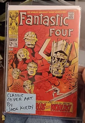 Buy Fantastic Four #75  Silver Surfer Galactus! Jack Kirby Cover! Marvel 1968 • 64.28£