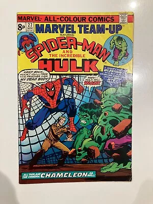 Buy Marvel Team-Up 27 - 1974 Very Good Condition Spider-Man & Hulk • 8.50£