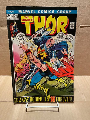 Buy The Mighty Thor #201 1972 Bronze Age Origin Blackworld Marvel Comics A2 • 7.23£