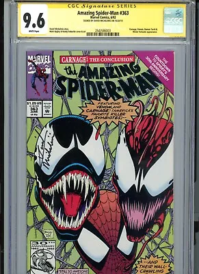 Buy Amazing Spider-Man #363 (1992) Marvel CGC 9.6 White Signed By Michelinie • 87.38£