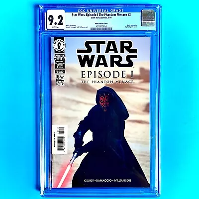 Buy Star Wars Episode 1 The Phantom Menace #3 Dark Horse CGC 9.2 WP Photo Variant • 87.23£