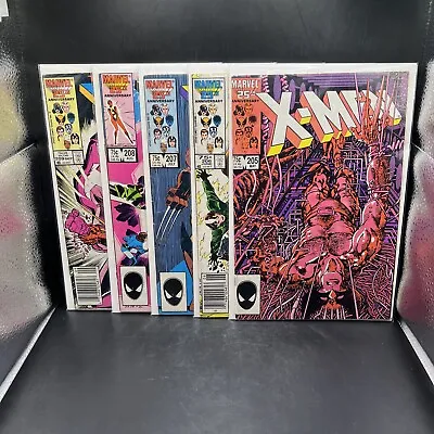 Buy Uncanny X-men Lot Issue #’s 205 206 207 208 & 209. Marvel Comics 5 Books(B9)(17) • 23.78£