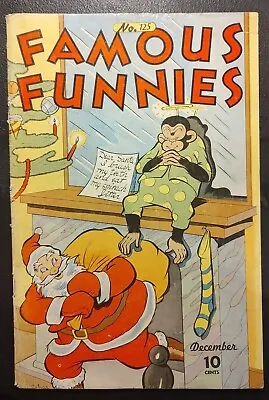 Buy Famous Funnies 125 Eastern Color Printing 1944 Christmas Cover G+ Copy💎🔥🔑 • 35.71£