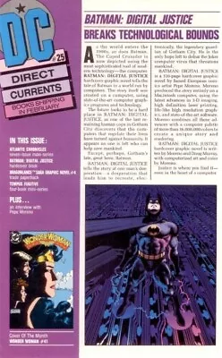 Buy DC Direct Currents 25 Batman Digital Justice Wonder Woman Sugar & Spike NM • 6.37£