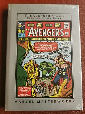 Buy The Avengers Marvel Masterworks Vol 1 #1-10, Hardcover, New And Sealed, Marvel • 29.99£