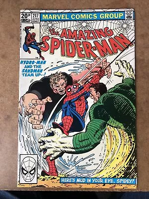 Buy Amazing Spider-man #217. 1981. Hydro-man And Sandman Team Up • 10£