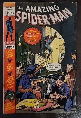 Buy AMAZING SPIDER-MAN #96 No Comic Code 1971 DRUG ISSUE • 56.03£