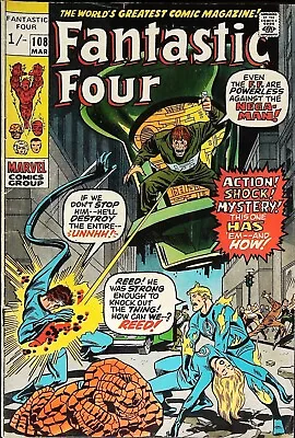 Buy Fantastic Four #108, 1971 Marvel, 1st App. Nega Man, Annilhus Cameo - 5.5 (FN-) • 18£