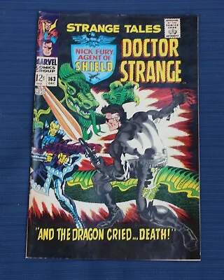 Buy Marvel Strange Tales # 163  Nick Fury Doctor Strange1967 • 15.99£