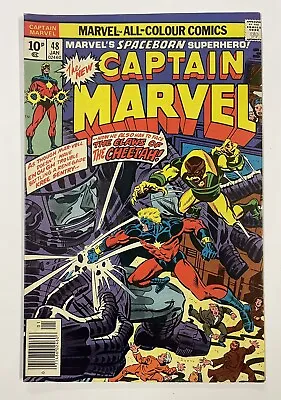 Buy Captain Marvel #48. January 1977. Marvel. Fn. 1st App Of The Cheetah! Uk Price • 5£