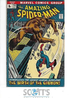 Buy Amazing Spider-man  #110  Vg    1st Gibbon  Copy 2 • 30£