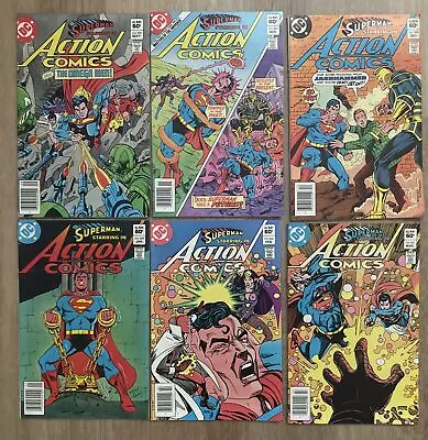 Buy Action Comics #s 535 537 538 539 540 541 - 6 Book Lot DC  1982 All Newsstand C08 • 23.68£